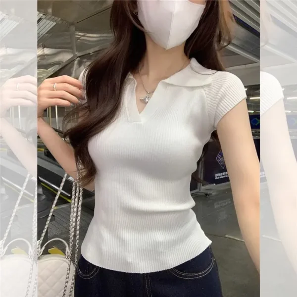 Knitted T-shirt - 图片 2